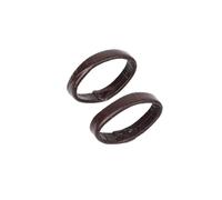 ACTINPANT 10pcs Genuine Leather Watchband Keeper Ring Hoop Loop Black Brown Coffee Watch Strap Holder Retainer Replacement(Dark coffee,26mm)