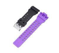 ACTINPANT 1pc 16mm Strap For GA-100/110/120/150/300/400/700 GD-100/110/120 G-8900 GLS-100 Resin Watch Band Accessories(Black Purple)