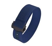 ACTINPANT 1pc 18mm Ribbed Watch Bands Fold Buckle Style Sport Strap For Sailcloth(DeepBlue-Buckle2)