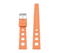ACTINPANT 1pc 20mm 22mm Universal Fluoro Rubber Strap For X Swatch MooSwatch Soft Sport Waterproof Bracelet For IWC Watch Band(Orange,22mm)