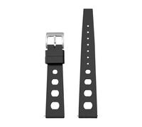 ACTINPANT 1pc 20mm 22mm Universal Fluoro Rubber Strap For X Swatch MooSwatch Soft Sport Waterproof Bracelet For IWC Watch Band(Black,20mm)