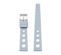 ACTINPANT 1pc 20mm 22mm Universal Fluoro Rubber Strap For X Swatch MooSwatch Soft Sport Waterproof Bracelet For IWC Watch Band(Light grey,22mm)