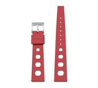 ACTINPANT 1pc 20mm 22mm Universal Fluoro Rubber Strap For X Swatch MooSwatch Soft Sport Waterproof Bracelet For IWC Watch Band(Red,20mm)