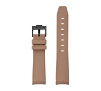 ACTINPANT 1pc 20mm Diving Strap For X Swatch MoonSwatch Men Women Arc Curved End TPU Bracelet For Watch Band Tools(Brown-Black)