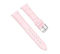 ACTINPANT 1pc Calfskin Leather Watch Strap 12mm 14mm Watchband For Women Men Accessories Solid Buckle Black Brown(Pink-S,14mm)