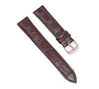 ACTINPANT 1pc Calfskin Leather Watch Strap 12mm 14mm Watchband For Women Men Accessories Solid Buckle Black Brown(Brown-RG,14mm)