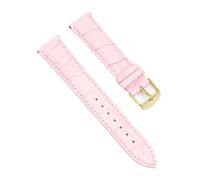 ACTINPANT 1pc Calfskin Leather Watch Strap 12mm 14mm Watchband For Women Men Accessories Solid Buckle Black Brown(Pink-G,14mm)