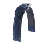 ACTINPANT 1pc Durable Suede Watch Strap Release Leather Band 18mm 19mm 20mm 22mm With Stainless Steel Buckle Watchband(Dark blue,22mm)