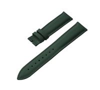 ACTINPANT 1pc FKM Leather Strap 18mm 19mm Base Watch Bands Matched With Any Brand(Green No Buckle,18mmx16mm)