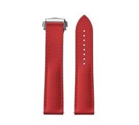 ACTINPANT 1pc FKM Watch Strap 22mm Folding Pin Buckle Release For X Swatch(Red,22mmGold Buckle)