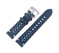 ACTINPANT 1pc Genuine Leather Watch Band 18mm 20mm 22mm Sports Breathable Wristband Watchstrap For Men Women(Blue,24mm)