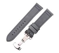 ACTINPANT 1pc Genuine Leather Watch Band Belt 18mm 20mm 22mm 24mm Release Strap Men Women Replacement Watchband Accessories(Blue,24mm)