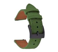 ACTINPANT 1pc Hybrid Leather Release Watch Band 18/20/22mm For SKX007 SKX009 Waterproof Sport Strap(Green 2,20mm)