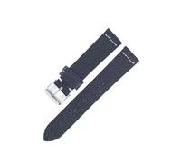 ACTINPANT 1pc Litchi Pattern Cow Leather Watch Strap 18mm 19mm 20mm 22mm Release Black Blue Watchband For Men Women Replacement Straps(Dark Blue,20mm)