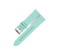 ACTINPANT 1pc Litchi Pattern Cow Leather Watch Strap 18mm 19mm 20mm 22mm Release Black Blue Watchband For Men Women Replacement Straps(Light Green,18mm)