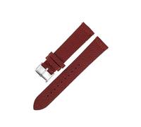 ACTINPANT 1pc Litchi Pattern Cow Leather Watch Strap 18mm 19mm 20mm 22mm Release Black Blue Watchband For Men Women Replacement Straps(Wine Red,18mm)