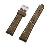 ACTINPANT 1pc Retro Wet Wax Canvas Watch Band 21mm 22mm 24mm Gray Blue Brown Green Denim Strap Replacement Release Watchbands(Green,24mmL-130 90mm)