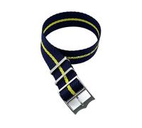 ACTINPANT 1pc Tudor Watch Straps Movable Ring Bronze/Silver Buckle Watchbands For Strap 20mm 22mm(Black navy yellow,20mm)