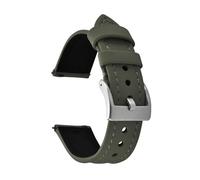 ACTINPANT 1pc Waterproof Watch Band Leather Strap 22mm Release Sailcloth For Wristbands(Green-Buckle1)