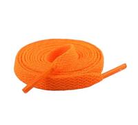 ACTINPANT 2pcs 8mm Flat Shoelaces Wider Weave Shoe Laces High-top Sneaker Shoelace Shoestrings Accessories 80/100/120CM(Orange,100cm)