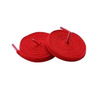 ACTINPANT 2pcs Pure Cotton Flat Shoelaces 0.8cm Width Sports Canvas Laces For Men And Women 100/120/140/160cm(Big red,100cm)