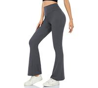 ACTINPUT Yoga Pants for Women Flared Leggings High Waisted Bootcut Black Stretchy Trousers with Pockets Workout Exercise Pilates Leggings Long & Tall Sweatpants Womens My Recent Orders(Grey,L)