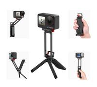 Action 5 Pro/4/3 Magnetic Quick Release Tripod Stand, Aluminum Alloy Mini Desktop Mount Table Holder for DJI Osmo 360, with 180° Adjustable, 1/4” Screw Hole, Arca-Swiss & Foldable Hook Accessories