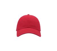 Action 6 Panel Chino Baseball Cap Pack of 2 Atlantis Red One Size