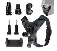Action Cam Mount Chin, Motorcycle Helmet Mount Chin Mount Universally Compatible with GoPro Hero 13/12/11/10/9/8/7/6/5, for Osmo Action, for Session, for SJCAM, for Motorcycle, Bicycle, Outdoor