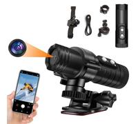 Action Camera 1080P Wifi Helmet Camera Ultra HD 120° Wide Angle Waterproof Helmet Camera Webcam EIS Stabilization Action Camera with Accessory Kit for Climbing Riding Skiing