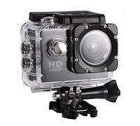 Action Camera 12MP Waterproof 30m Outdoor Sports Video DV Camera 1080P Full HD LCD Mini Camcorder with 900mAh Rechargeable Batteries and Mounting Accessories Kits(Black,)