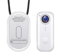 Action Camera 2K Portable, D100 Magnetic Thumb Pocket for Pets Travel Work Cycling Campus DVR Handheld(White)