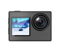 Action Camera 4K Dual Screen, Waterproof Sports Camera for Outdoor Fishing Motorcycle Dashcam with Image Stabilisation Recording