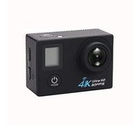 Action Camera 4K Dual Screen with Remote Control WiFi Outdoor Sports Camera DV Diving Aerial HD Camera Waterproof Time Lapse (Color : Black Size : Medium)