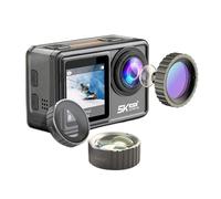 Action Camera 5K 4K 60FPS EIS Interchangeable Lens 48MP Zoom Electronic Stabilizer WiFi For Vlog Takes Sharp Smooth