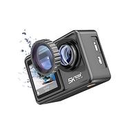Action Camera 5K With Optional Filter Lens 48MP Zoom 1080P Webcam Vlog WiFi Sports Cam With Remote Takes Sharp Smooth(128G - 4k60 5K30,Action Camera 5K 2)
