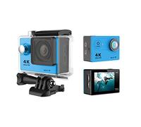 Action Camera Action Camera 4K WiFi 2.0 Inch Mini 12MP Outdoor Go Waterproof Pro 170D Bicycle Helmet Photo Video Recording 4K Sport Cam DV Time Lapse (Color : Blue Size : Small)