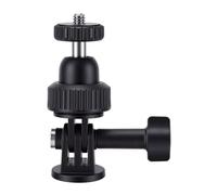 Action Camera Ball Mount Adapter, 360° Head Design | Compatible with popular brands, prevents shaking, durable plastic, ideal for various photography scenarios