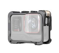 Action Camera Cage, Anti Drop Aluminum with Cold Shoe Silicone Lens Cover Action Camera Protective Video Rig Protective Frame for 360 Ace Ace Pro