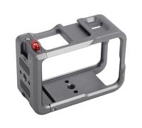 Action Camera Cage Quick Release Metal Protective Frame with Cold Shoe Port 1/4 Inch Threaded Port for Action 5 Pro
