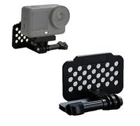 Action Camera Car Hood Flight Bracket Compatible with DJI Action 6/5 Pro/4, Aluminum Alloy Low Angle POV Driving Mount, Road Level Filming Stand with 180° Adjustable Two-Prong Adapter for Insta360 Ser