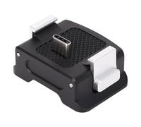 Action Camera Charging Base Desktop Mount Plastic Stand Bracket1/4inch Screw Hole Aluminum Alloy Anti Slip Shock Absorbing Silicone Pad Charging Base Adapter for 3