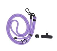 Action Camera Lanyard, 49-85cm Adjustable Strap Anti Lost Rope 1/4 Inch Thread Mount for 3 for Action 5 for ONE X4 (Violet)