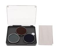 Action Camera Lens Filter, Optical Glass ND16 CPL UV Filter Set with AntiSlip Gear for Action Camera 3, 4, 5 Pro, Aluminum Alloy Frame, Decorative Patterns, HD Imaging