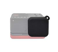 Action Camera Lens Protector Cover Dust-proof Cap Silicone Carrying Travel Lens Protector Silicone Lens Cap Cover Lens Protective Case Mini Camera Lens Cap Cover for One R 4K (Black)