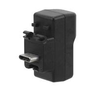 Action Camera Mic Adapter, 2 in 1 Type C 3.5mm Sound Mic Charging Adapter with Mic Snap on Design for X4 Panoramic Sports Camera