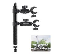 Action Camera Mount Handlebar Mount for Motorcycle Bike Black Compatible with Insta360 X4/X3/X2/X RS/GO 3 and GoPro (13/12/11/10/9/8/7), 1/4" Screw Thread