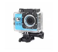 Action Camera Outdoor Sports Camera HD Waterproof Sports DV WiFi Sports Camera Wide-Angle Shooting Time Lapse (Color : Blue Size : Medium)