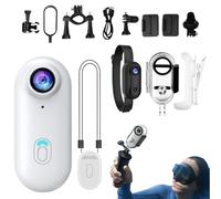 Action Camera | Personal Action Camera | Tiny Cam, Waterproof Vlogging Device for Sports Bike Cycling Gym Hiking Outdoor Travel, 170 Degree Wide Angle