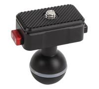 Action Camera Quick Release Base, Aluminum Alloy Ball Mount Adapter for with RAM Ball Head, Magnetic Quick Release Mount with 1/4inch Screws